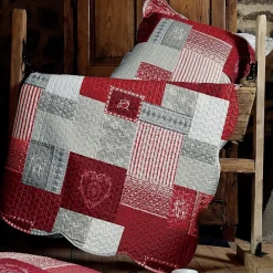 Boutis 220x240 avec 2 taies et sac Arkansas rouge><noscript><img width=
