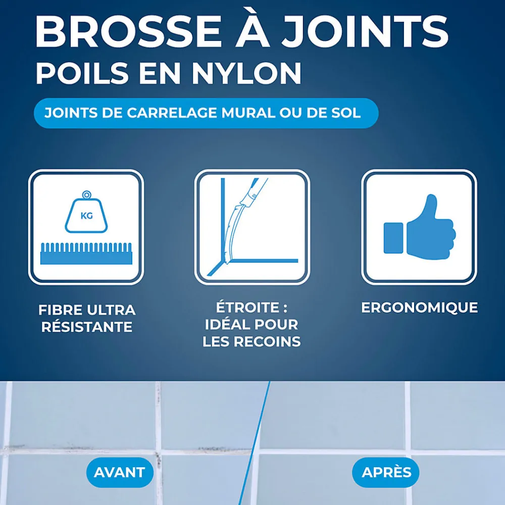 Brosse à joints de carrelage mural ou de sol>Starwax Online