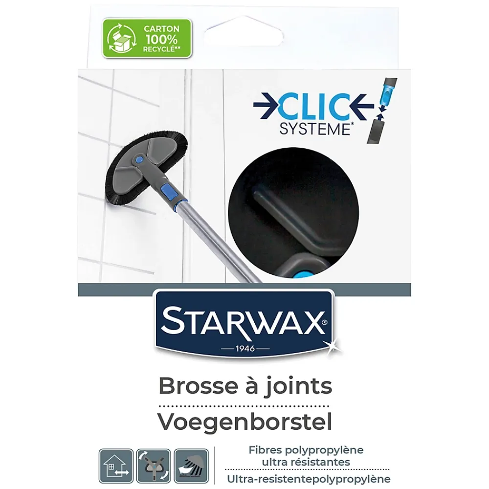 Starwax Brosse à joints de carrelage mural ou de sol,* Brosse De Nettoyage