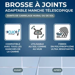 Starwax Brosse à joints de carrelage mural ou de sol,* Brosse De Nettoyage