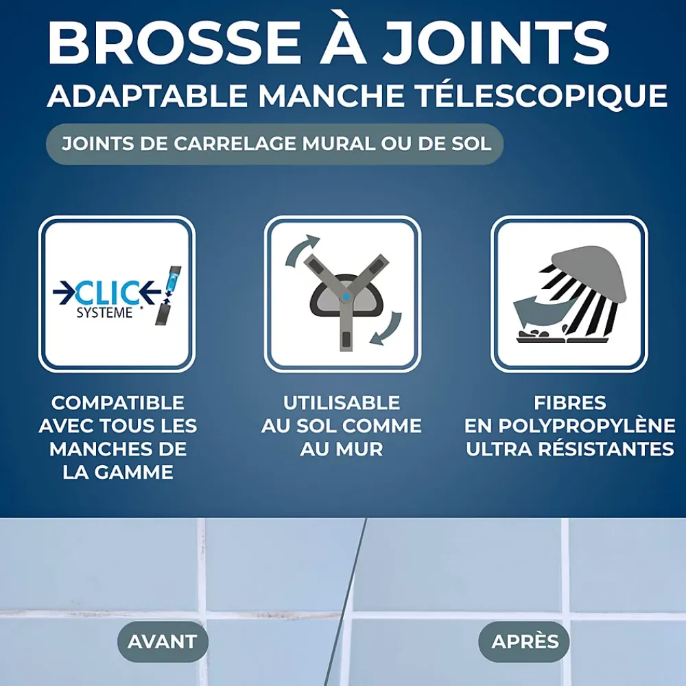 Starwax Brosse à joints de carrelage mural ou de sol,* Brosse De Nettoyage