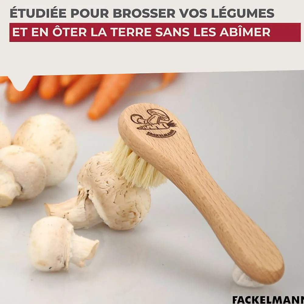 Brosse à légumes en bois Wood Edition>Fackelmann New