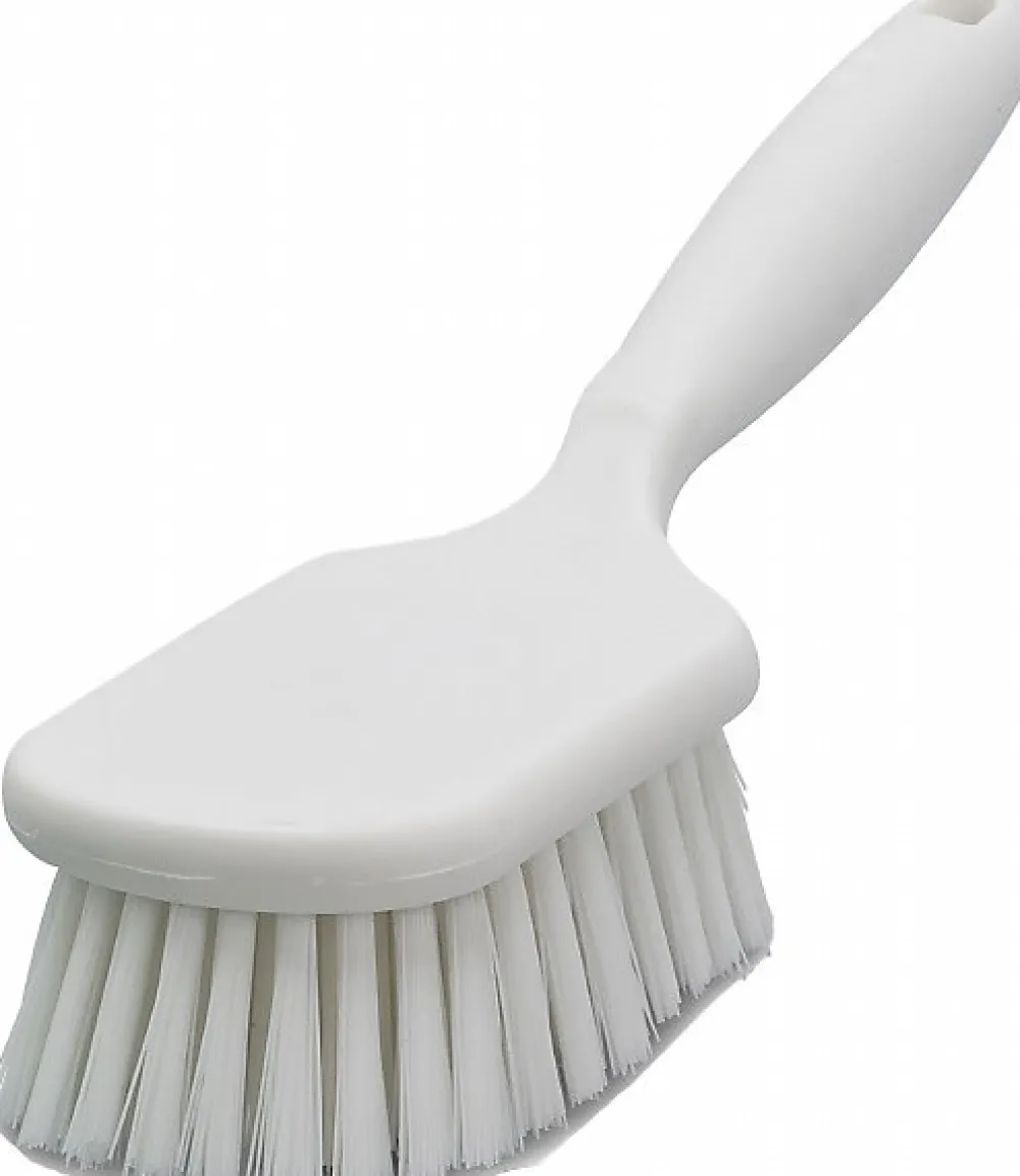 Brosse Large Manche Court - - Blanc - l7.5- L0.1- P0.1- h10>Guialto