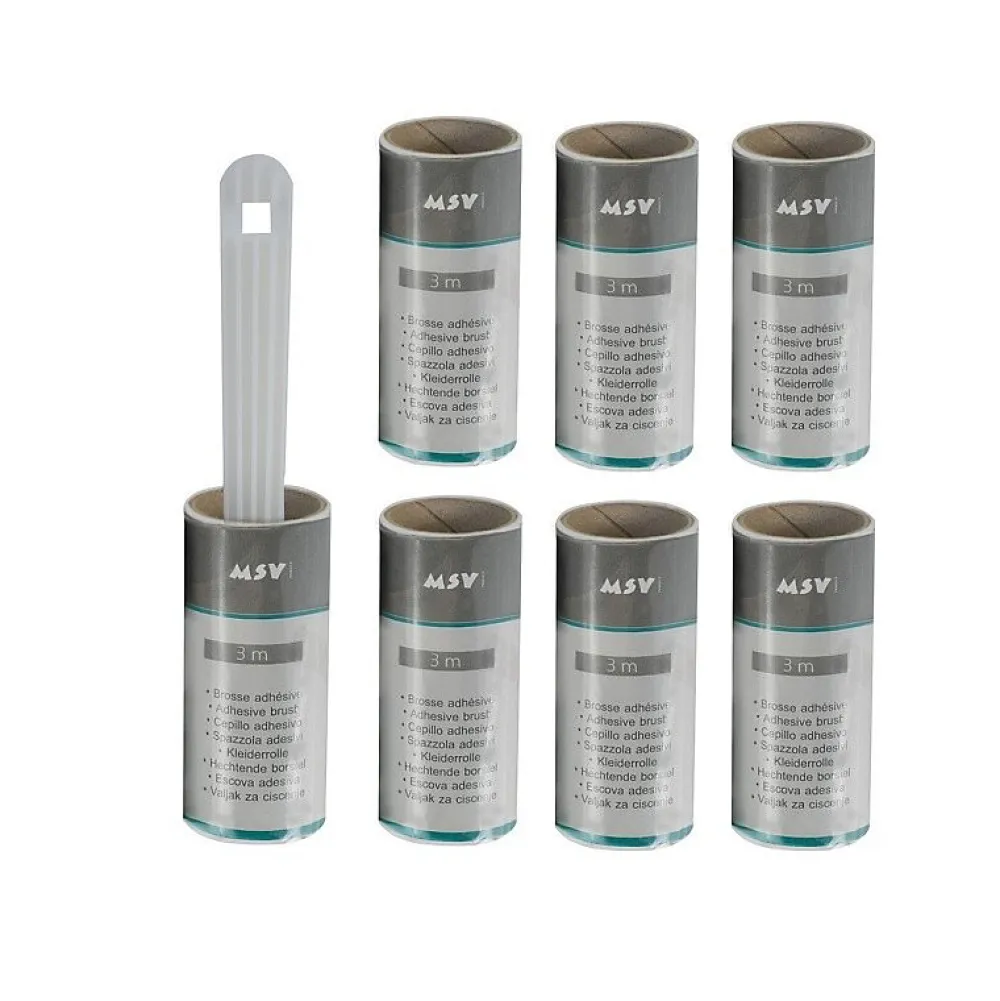Brosse rouleau adhesive à vêtement + 6 recharges 3M>MSV Sale