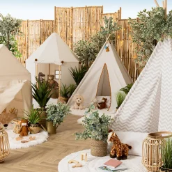 Atmosphera Créateur D'Intérieur Cabane enfant - structure pin - toile coton H116 cm - Atmosphera*Enfant Lit Enfant