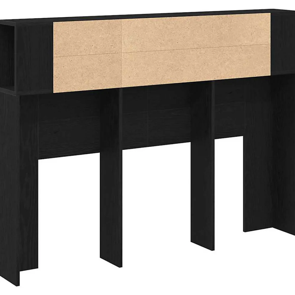 Cabinet de Tête de Lit Chêne noir 120 x 18.5 x 102.5 cm>Vidaxl Best