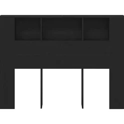 Cabinet de Tête de Lit Chêne noir 120 x 18.5 x 102.5 cm><noscript><img width=