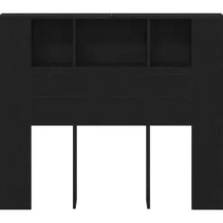 Vidaxl Cabinet de Tête de Lit Chêne noir 120 x 18.5 x 102.5 cm* Tête De Lit