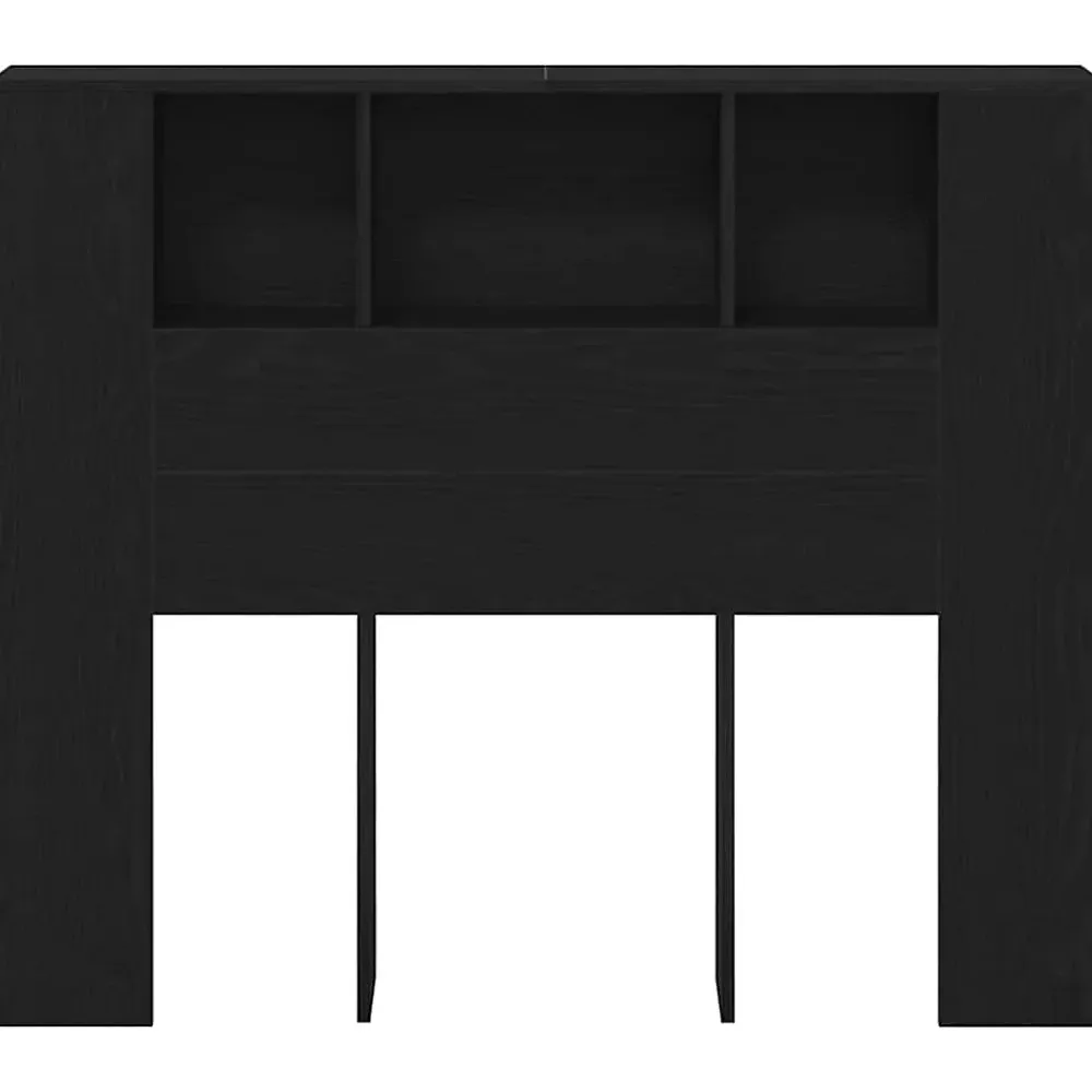 Vidaxl Cabinet de Tête de Lit Chêne noir 120 x 18.5 x 102.5 cm* Tête De Lit