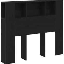 Vidaxl Cabinet de Tête de Lit Chêne noir 120 x 18.5 x 102.5 cm* Tête De Lit