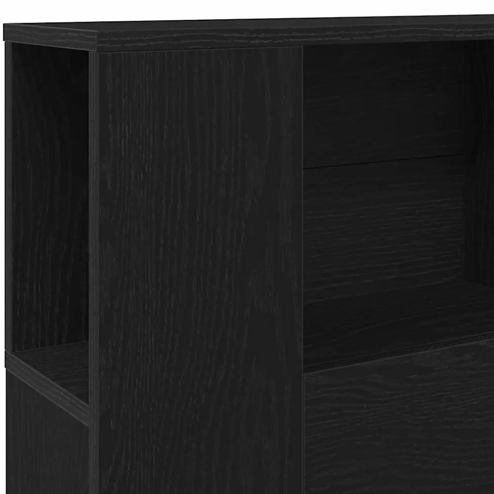 Vidaxl Cabinet de Tête de Lit Chêne noir 120 x 18.5 x 102.5 cm* Tête De Lit