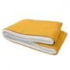 Cache-sommier tapissier 160x200 cm en tissu jaune - NIVU 9366>Meubletmoi Sale