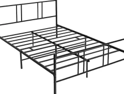 Giantex Cadre de Lit de Plateforme Sommier Lit Double King Size en Métal Rangement sous Lit Haute Tête 101cm* Lit Double