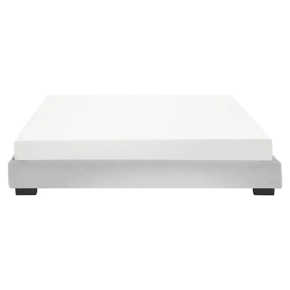 Corium Cadre de Lit Double Masari Rembourré avec Similicuir Blanc 200 x 140 cm* Lit Double