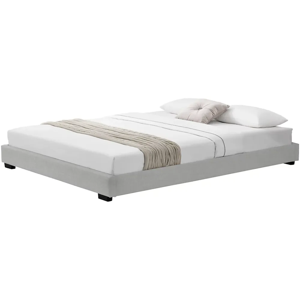 Corium Cadre de Lit Double Masari Rembourré avec Similicuir Blanc 200 x 140 cm* Lit Double