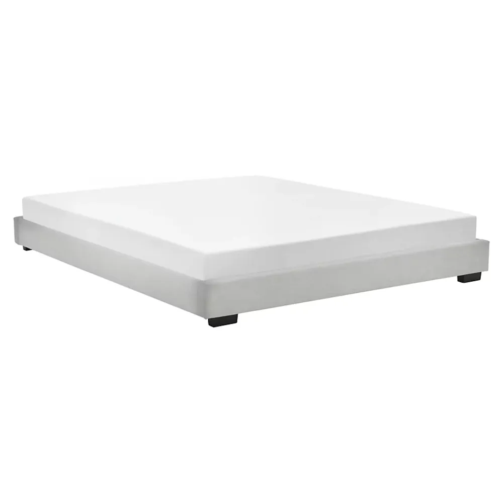 Corium Cadre de Lit Double Masari Rembourré avec Similicuir Blanc 200 x 140 cm* Lit Double