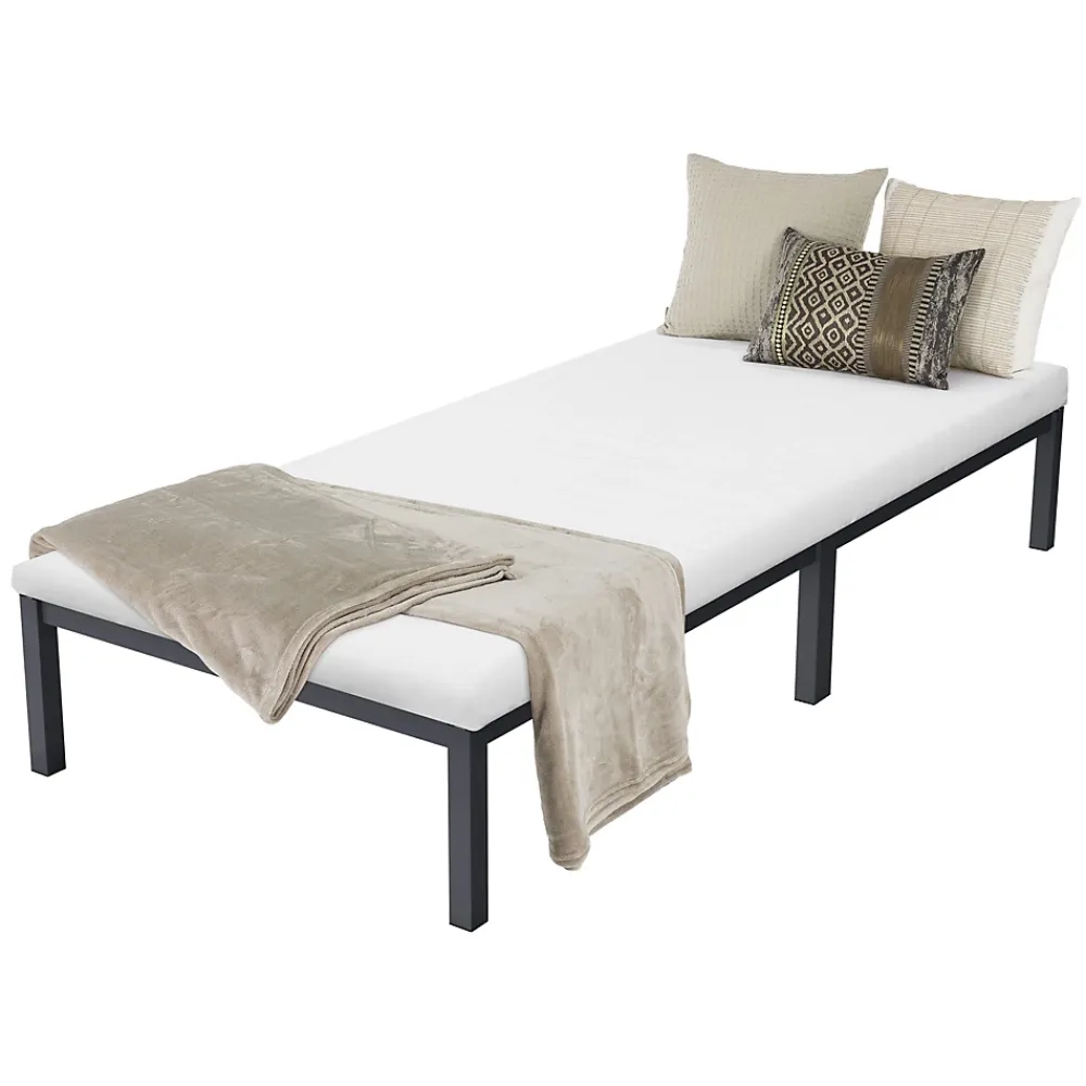 Ml-Design Cadre de lit en acier pour chambre à coucher + sommier à lattes matelas 90x200cm* Sommier