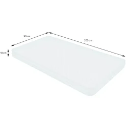 Ml-Design Cadre de lit en acier pour chambre à coucher + sommier à lattes matelas 90x200cm* Sommier