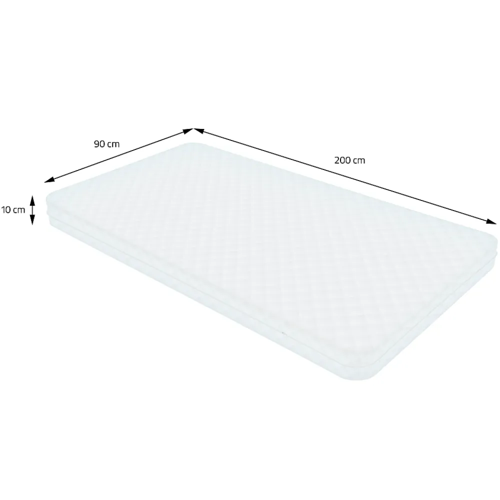 Ml-Design Cadre de lit en acier pour chambre à coucher + sommier à lattes matelas 90x200cm* Sommier