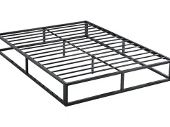 Habitat Et Jardin Cadre de lit en métal 140 x 190 - Noir* Lit Double