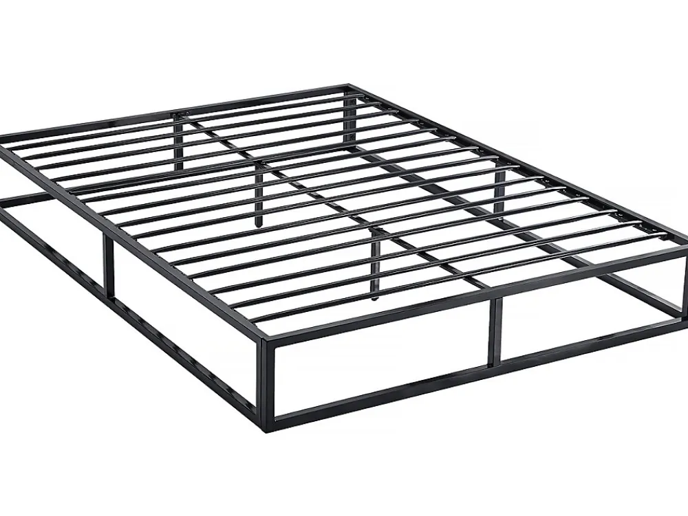 Habitat Et Jardin Cadre de lit en métal 140 x 190 - Noir* Lit Double