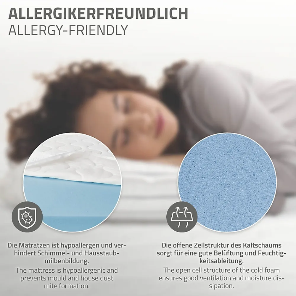 Cadre de lit métal anthracite matelas H:16 cm sommier à lattes intégré 120x200cm>Ml-Design Best