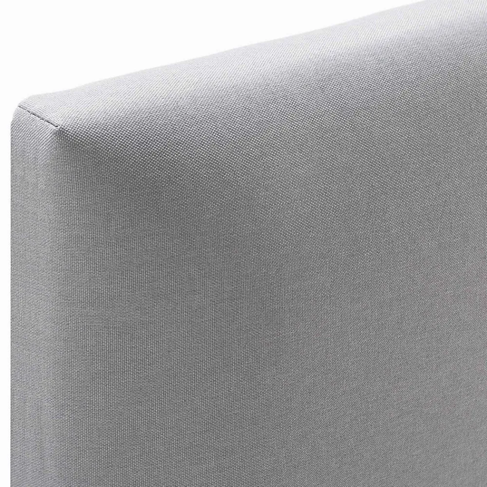Vs Venta-Stock Cadre de lit rembourré Lauren 30 cm, 150 x 190 cm, Gris clair* Sommier