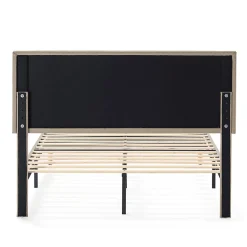 Vs Venta-Stock Cadre de lit rembourré Rosi 30 cm, 90x190 cm, Beige* Sommier