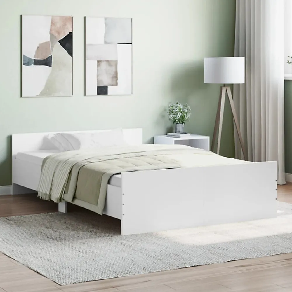 Cadre de lit sans matelas blanc 120x190 cm>Vidaxl Online