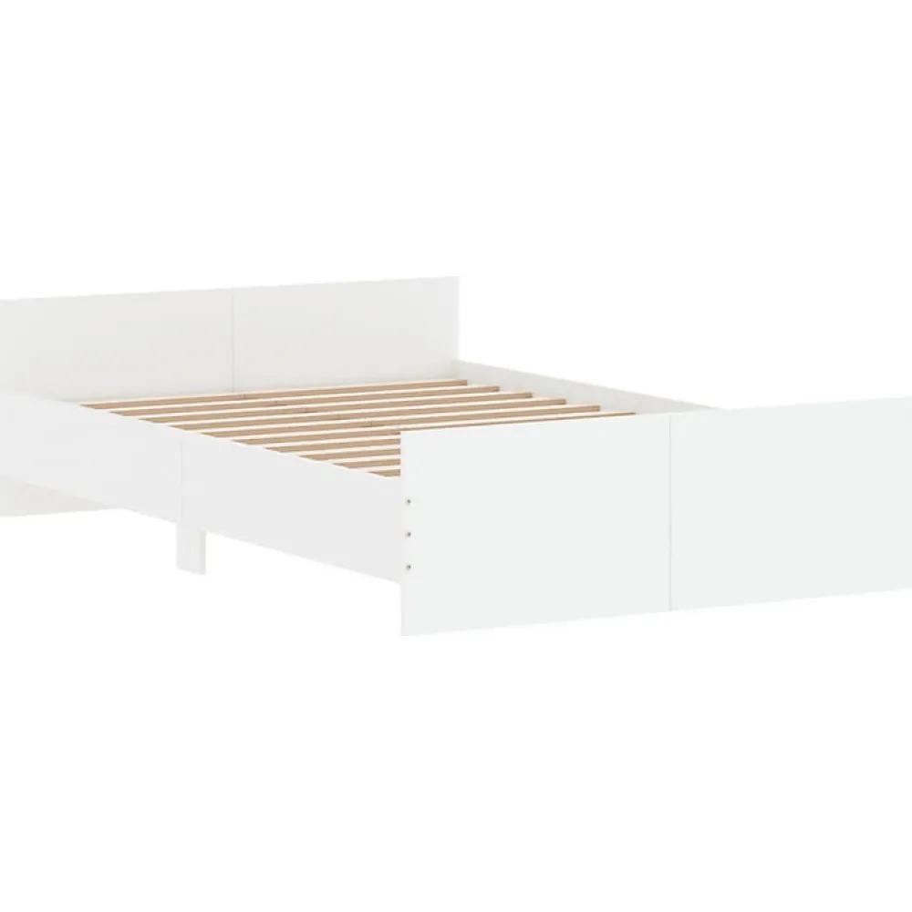 Cadre de lit sans matelas blanc 120x190 cm>Vidaxl Online