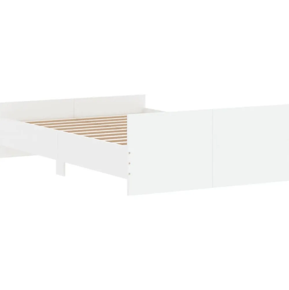 Cadre de lit sans matelas blanc 120x190 cm>Vidaxl Online