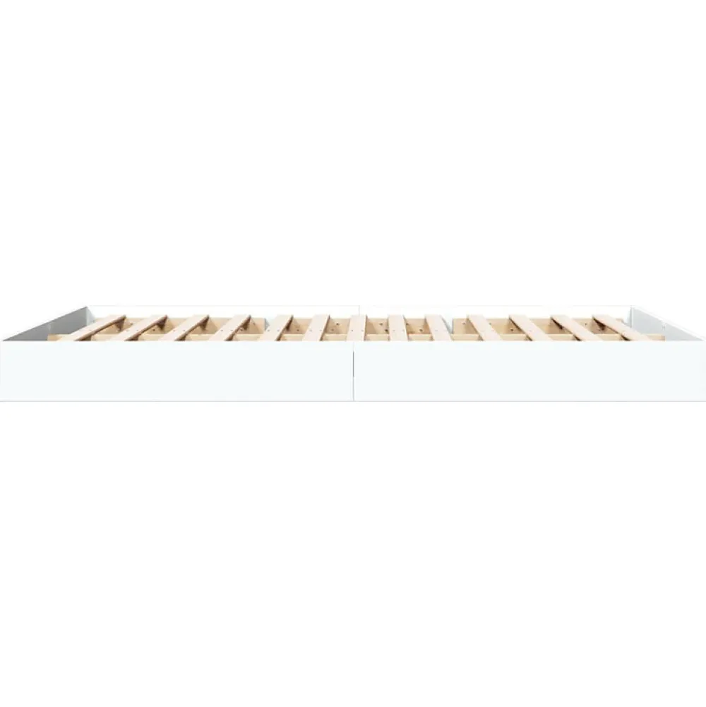 Vidaxl Cadre de lit sans matelas blanc 160x200 cm bois d ingénierie* Sommier