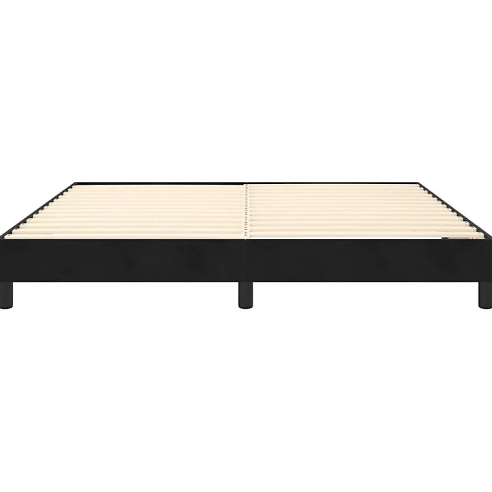 Vidaxl Cadre de lit sans matelas noir 180x200 cm velours* Sommier