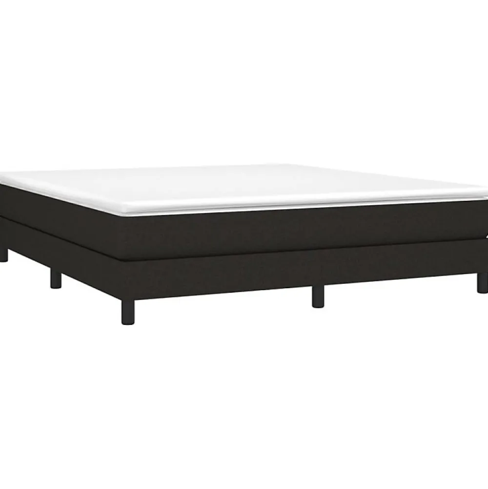Cadre de lit sans matelas noir 180x200 cm tissu>Vidaxl Discount