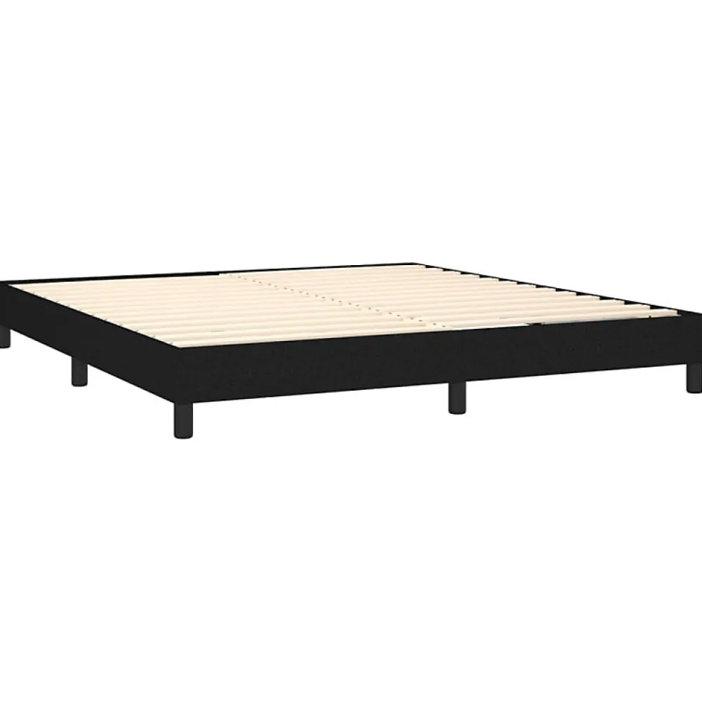 Cadre de lit sans matelas noir 180x200 cm tissu>Vidaxl Discount