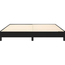Cadre de lit sans matelas noir 180x200 cm tissu><noscript><img width=