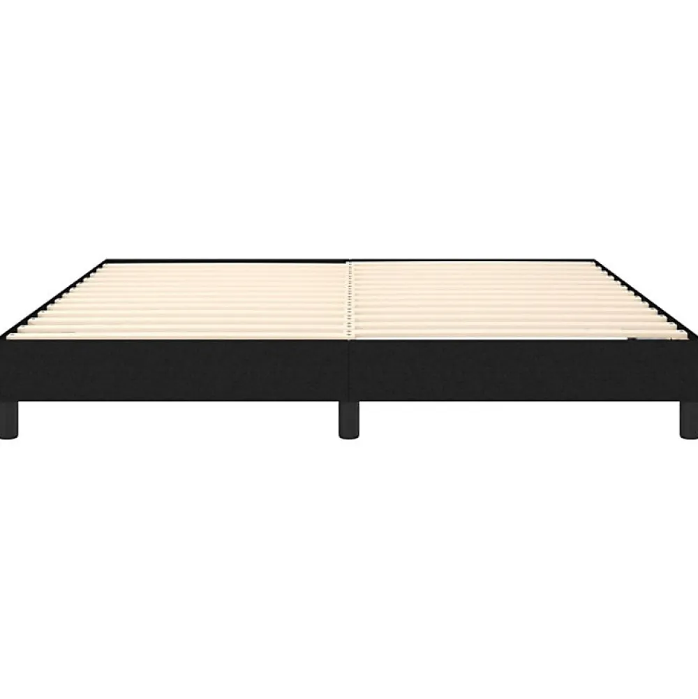 Cadre de lit sans matelas noir 180x200 cm tissu>Vidaxl Discount