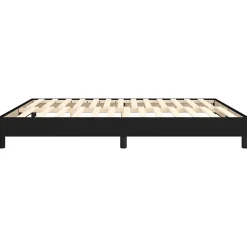 Cadre de lit sans matelas noir 180x200 cm tissu><noscript><img width=