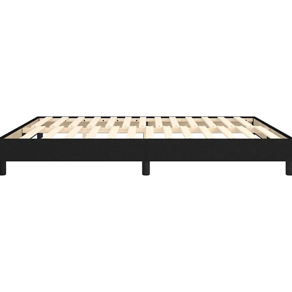 Cadre de lit sans matelas noir 180x200 cm tissu>Vidaxl Discount