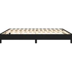 Cadre de lit sans matelas noir 180x200 cm tissu><noscript><img width=