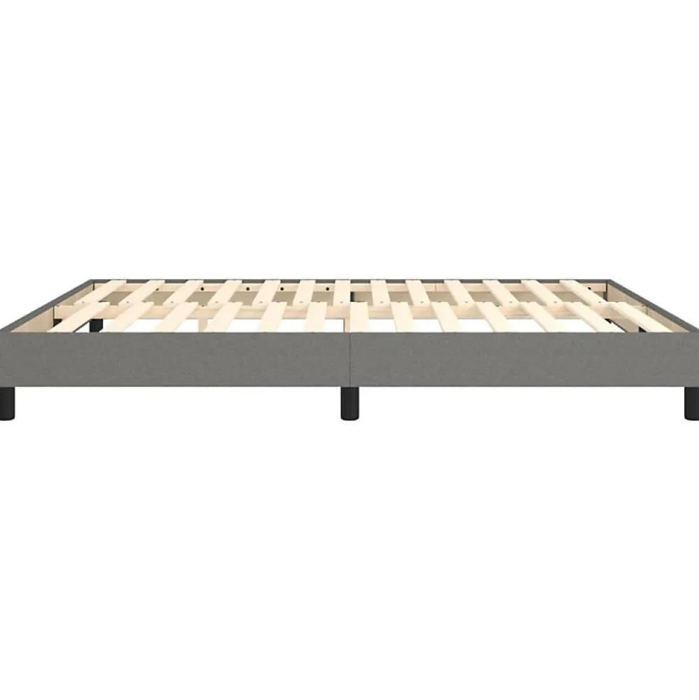Vidaxl Cadre de lit sans matelas gris foncé 180x200 cm tissu* Sommier