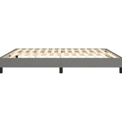 Vidaxl Cadre de lit sans matelas gris foncé 180x200 cm tissu* Sommier