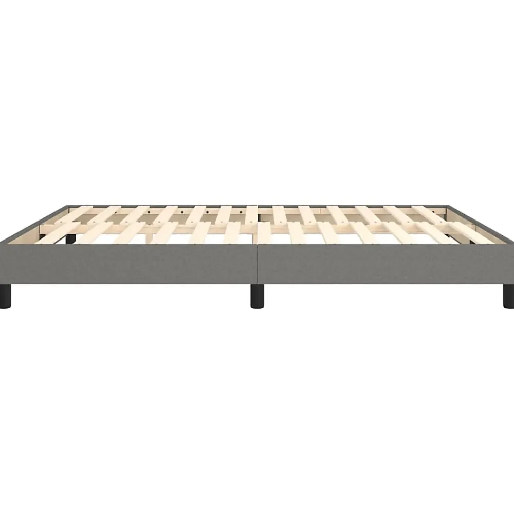 Vidaxl Cadre de lit sans matelas gris foncé 180x200 cm tissu* Sommier