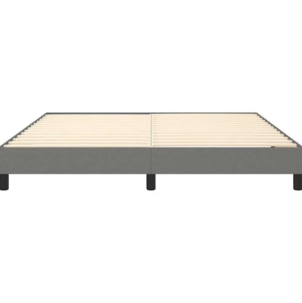 Vidaxl Cadre de lit sans matelas gris foncé 180x200 cm tissu* Sommier
