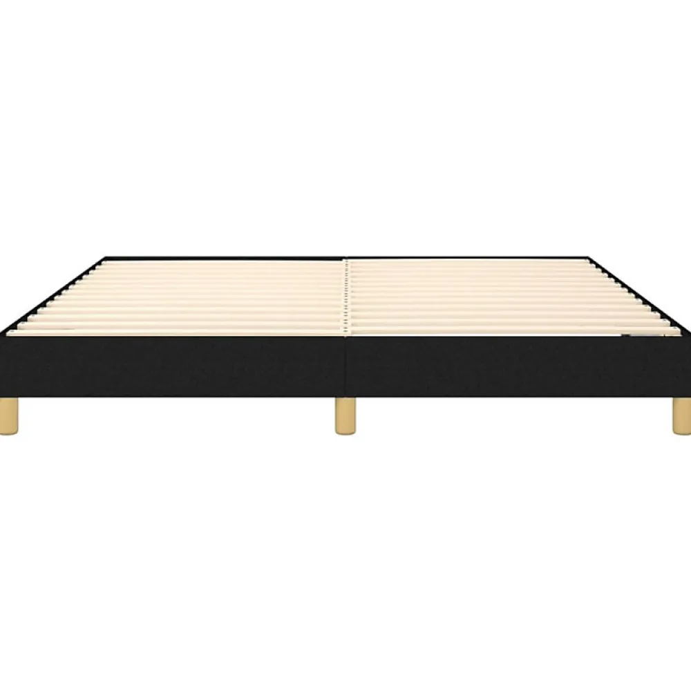 Vidaxl Cadre de lit sans matelas noir 180x200 cm tissu* Sommier