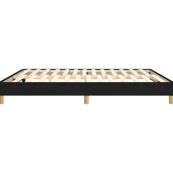 Vidaxl Cadre de lit sans matelas noir 180x200 cm tissu* Sommier