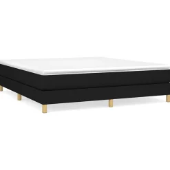 Vidaxl Cadre de lit sans matelas noir 180x200 cm tissu* Sommier