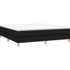 Vidaxl Cadre de lit sans matelas noir 180x200 cm tissu* Sommier