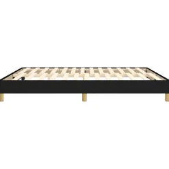 Vidaxl Cadre de lit sans matelas noir 180x200 cm tissu* Sommier