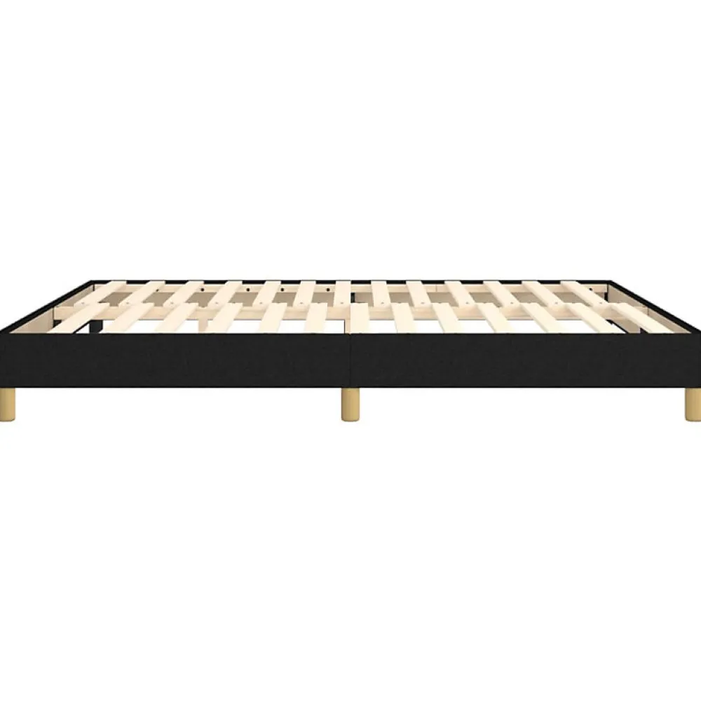 Vidaxl Cadre de lit sans matelas noir 180x200 cm tissu* Sommier